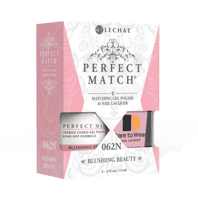 LeChat Perfect Match Gel Polish & Nail Lacquer Blushing Beauty - .5oz