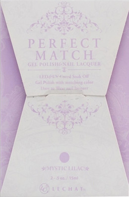LeChat Perfect Match Gel Polish & Nail Lacquer Mystic Lilac - .5oz
