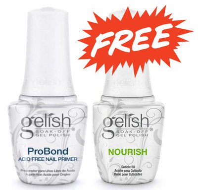 Gelish Probond Acid Free Primer with 1 NOURISH Cuticle Oil FREE