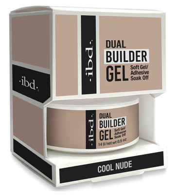 ibd Soft Gel Dual Builder Gel - Cool Nude - .5 oz / 14 g