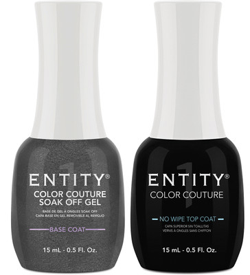 Entity Color Couture Soak Off Gel Base & No Wipe Top DUO