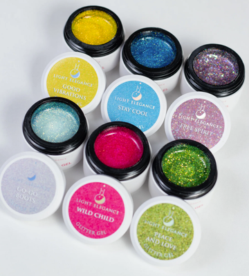 Light Elegance UV/LED Glitter Gel Happy Vibes Spring 2024 Collection - 6 PC