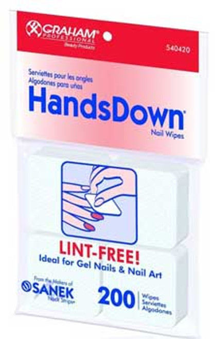 HANDSDOWN Nail Wipes - 200 Wipes/Pack