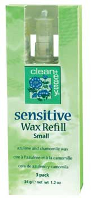 Clean + Easy Small Sensitive Wax Refill - 3pk