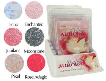 Supernail Glitter Acrylic Twilight Aurora Kit