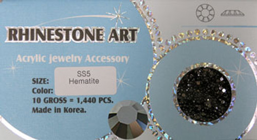 Rhinestone Art Color Hematite /1440ct