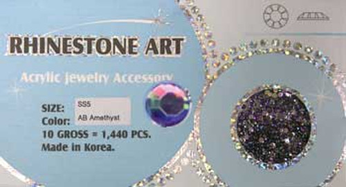 Rhinestone Art AB Color - Amethyst - 1440ct