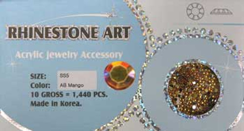 Rhinestone Art AB Color - Mango - 1440ct