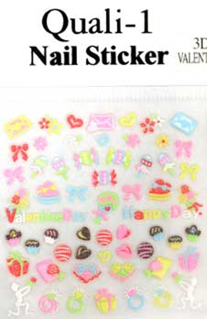 3-D Valentine Nail Sticker - Valentine2