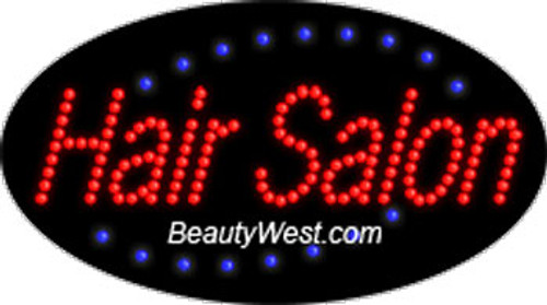 Electric Flashing & Chasing LED Sign: Hair Salon