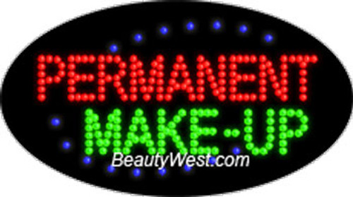Electric Flashing & Chasing LED Sign: Permanent Make-Up