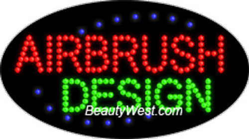 Electric Flashing & Chasing LED Sign Airbrush Design