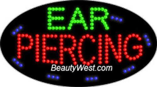 Electric Flashing & Chasing LED Sign: Ear Piercing