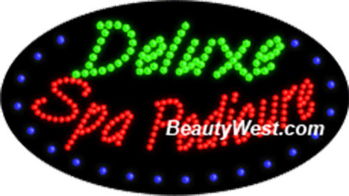 Electric Animation & Flashing LED Sign: Deluxe Spa Pedicure