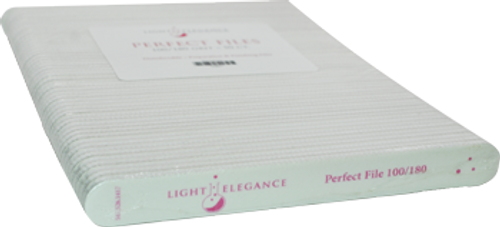 Light Elegance Perfect File, 100/180 grit, pack of 50
