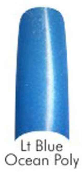 Lamour Color Nail Tips: Lt. Blue Ocean Poly - 110ct