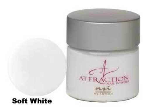 NSI Attraction Nail Powder - Soft White - 1.42oz