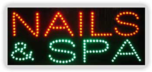 Electric LED Sign - Nails & Spa L368