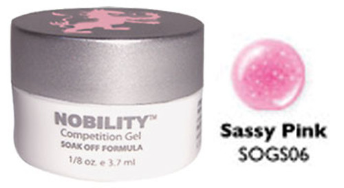 LeChat Nobility Glitter Spritz Series Gel: Sassy Pink - 1/8oz