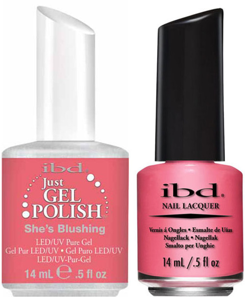 ibd Just Gel Polish & Nail Lacquer She's Blushing - .5oz