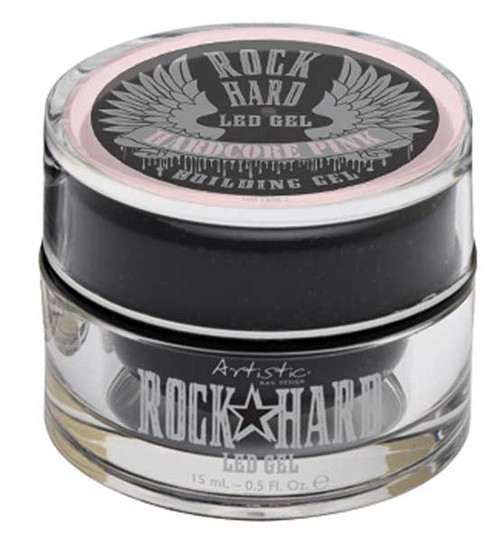 Artistic Hard Rock Gel Hardcore Pink Building Gel 15 mL .5 fl oz