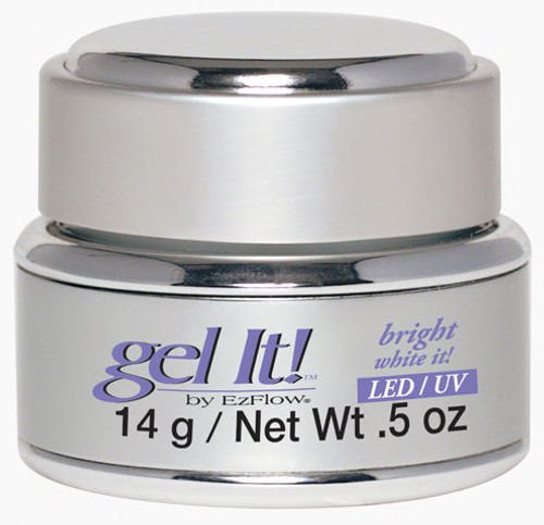 EzFlow LED/UV Gel It! Bright White It! 14 g / Net Wt. .5 oz