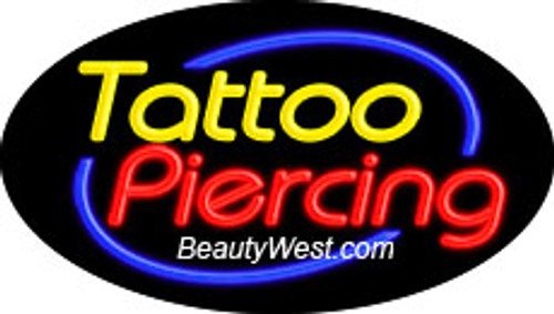 Neon Flashing Sign Tattoo Piercing
