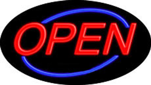 Neon Flashing Sign Open Closed