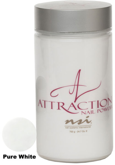 NSI Attraction Nail Powder Pure White - 700 g (24.7 Oz) NSI Attraction Nail Powder Pure White - 700 g (24.7 Oz)