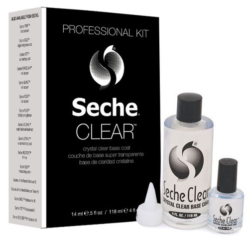 Seche Clear Base Professional Kit - (4 oz refill & .5 oz)