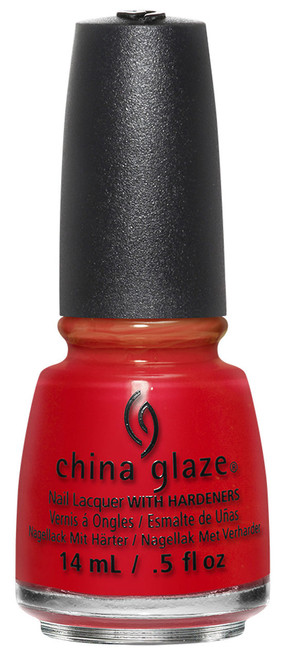 China Glaze Nail Polish Lacquer Hot Flash With Hardeners -.5oz