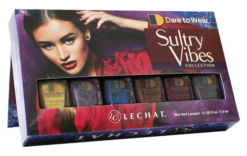 LeChat Sultry Vibes Collection - 6 mini Nail Lacquer .25 fl oz/ 7.4 ml