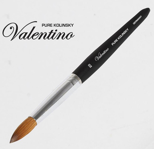 Valentino Pure Kolinsky Black Wood Handle #20 Valentino Pure Kolinsky Black Wood Handle #20