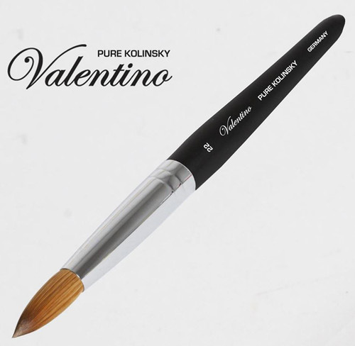 Valentino Pure Kolinsky Black Wood Handle #22