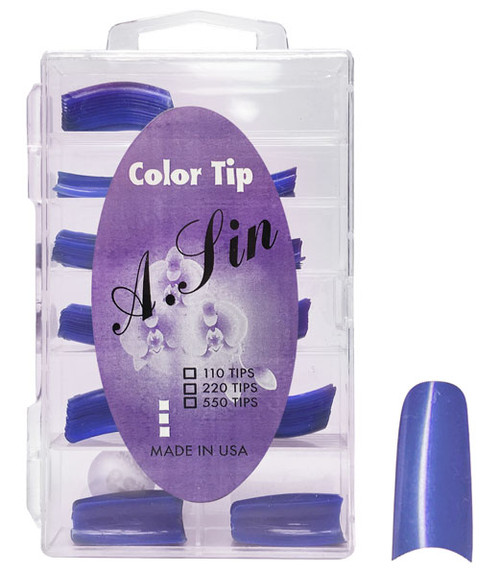 A. Sin Assorted Color Nail Tips Perwinkle - 110ct # 5