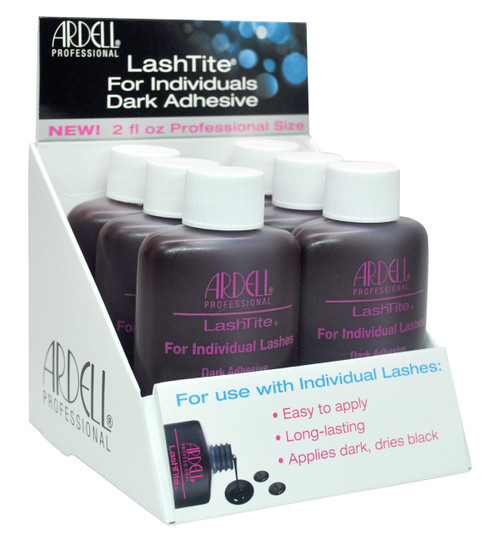 Ardell LashTite For Individuals Dark Adhesive Display 6pc / 2 oz