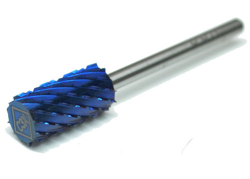 Blue Nano Coated Carbide Nail Drill Bit - 3/32" 3-EXTRA COARSE