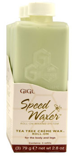 GiGi Large Tea Tree Creme Wax Refill - 3pk