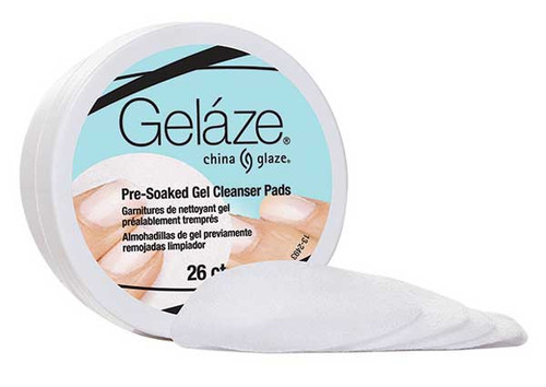 Gelaze Pre-Soaked Gel Cleanser Pads - 26ct