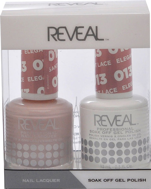 Reveal Gel Polish & Nail Lacquer Matching Duo - ELEGANT LACE - .5 oz