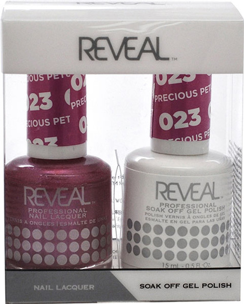 Reveal Gel Polish & Nail Lacquer Matching Duo - PRECIOUS PETUNIAS - .5 oz