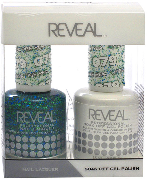 Reveal Gel Polish & Nail Lacquer Matching Duo - UNDER THE SEA - .5 oz