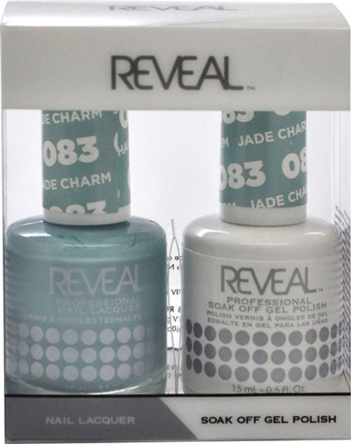 Reveal Gel Polish & Nail Lacquer Matching Duo - JADE CHARM - .5 oz