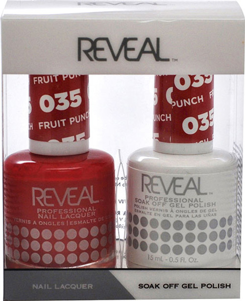 Reveal Gel Polish & Nail Lacquer Matching Duo - FRUIT PUNCH - .5 oz