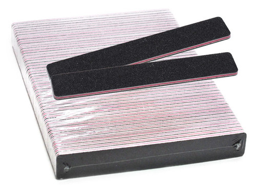 Sankyo Nail File - Black Washable Cushion Jumbo/PInk Center - 50/pack