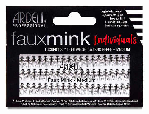 Ardell Fauxmink Luxuriously Lightweight with Knot-Free Invisiband Individuals - Medium Black
