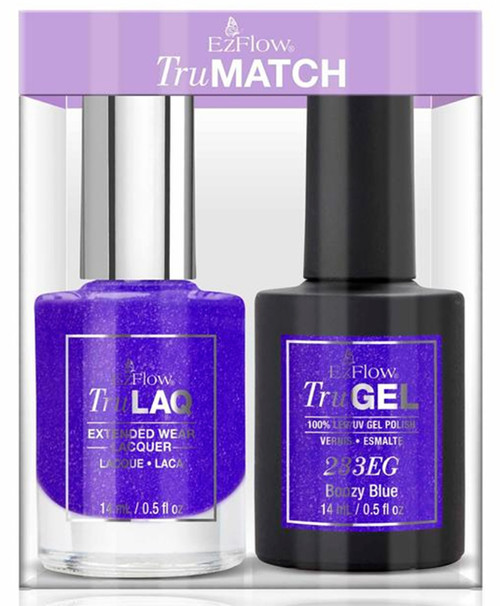 EzFlow TruGEL LED/UV Boozy Blue Duo 233ED - 14 mL / 0.5 fl oz EzFlow TruGEL LED/UV Boozy Blue Duo 233ED - 14 mL / 0.5 fl oz