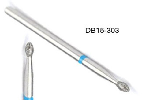 NDi beauty Diamond Carbide Bit Football Shape - 3/32 - DB10 NDi beauty Diamond Carbide Bit Football Shape - 3/32 - DB10