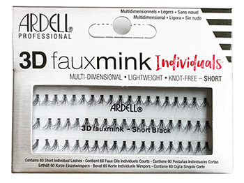 Ardell 3D fauxmink Individuals - Short Black
