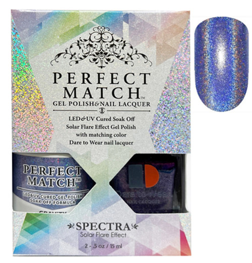 LeChat Perfect Match Spectra Gel Polish + Nail Lacquer Gravity - 5oz